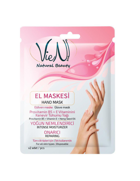 MASKA NA RÚKY - Provitamín B5 + vitamín E + konopný olej