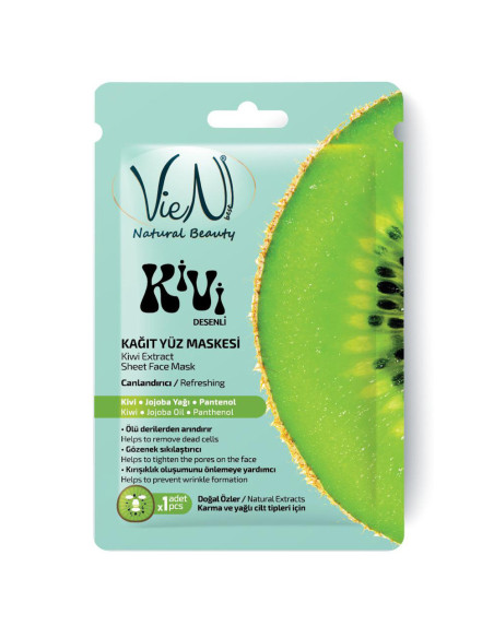 Pleťová maska ​​s extraktem z kiwi